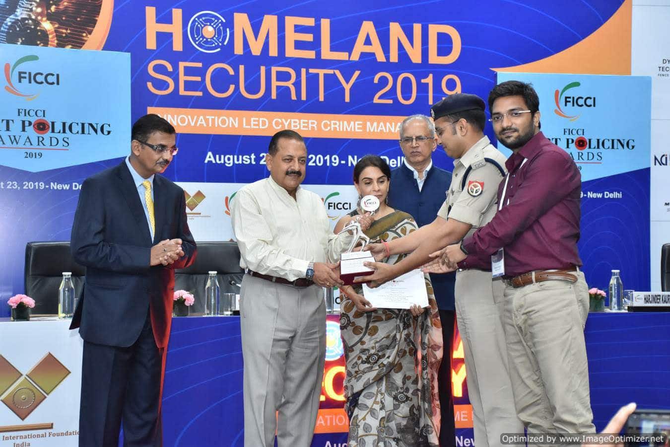 Nishant Pandey in FICCI Smart Policing Award 2019 Kumbh